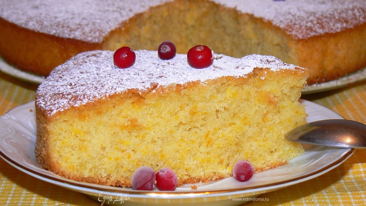 Aпельсиновый пирог с кукурузной мукой