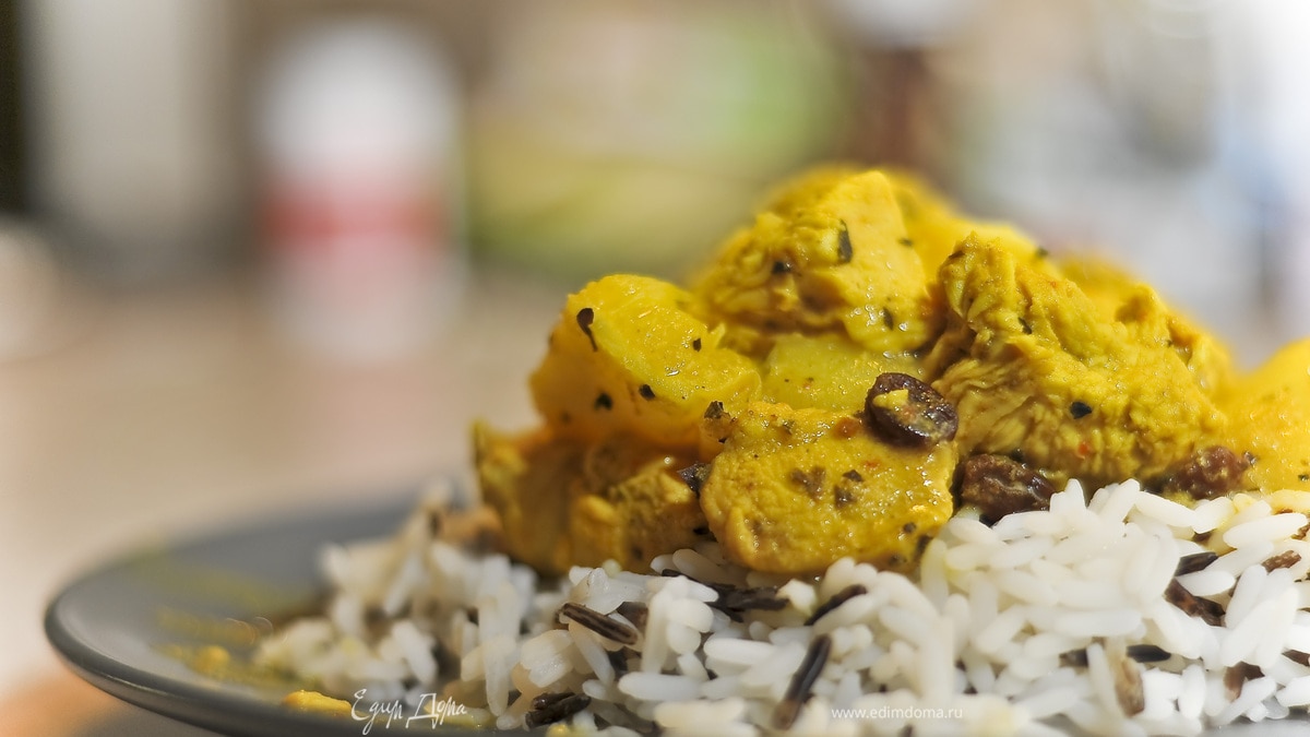 Куриное карри в апельсиновом маринаде