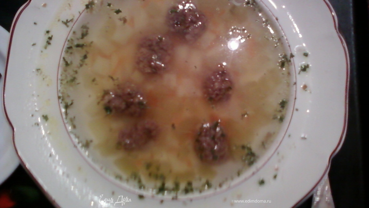 Рассольник с фрикадельками