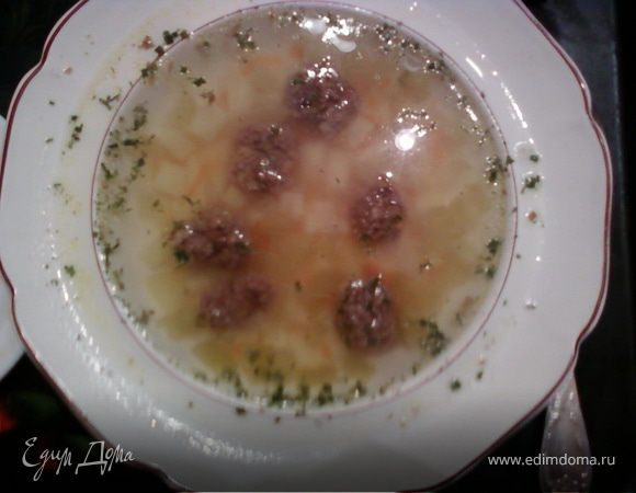 Рассольник с фрикадельками Рассольник с фрикадельками