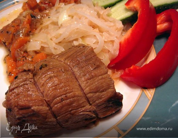 Говядина, тушенная с белым вином Говядина, тушенная с белым вином