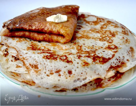 Классические дрожжевые блины Классические дрожжевые блины