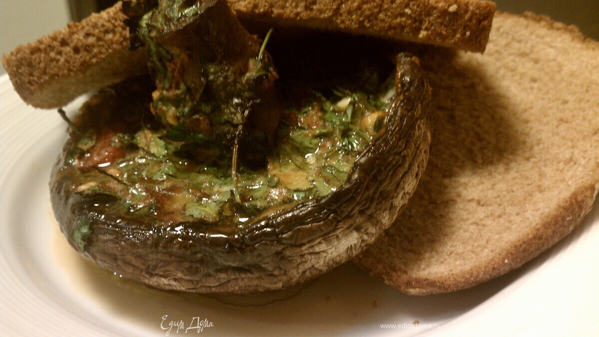 Грибной сэндвич с ароматным маслом