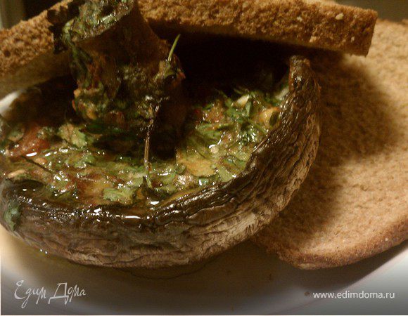 Грибной сэндвич с ароматным маслом