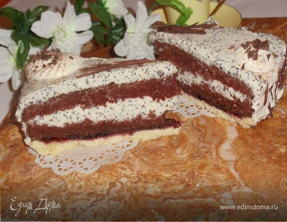 торт с маковым кремом "Фантазия" торт с маковым кремом "Фантазия"