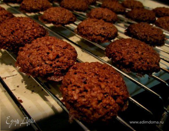 Овсяное печенье с шоколадом и кокосом Овсяное печенье с шоколадом и кокосом