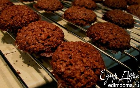 Рецепт Овсяное печенье с шоколадом и кокосом