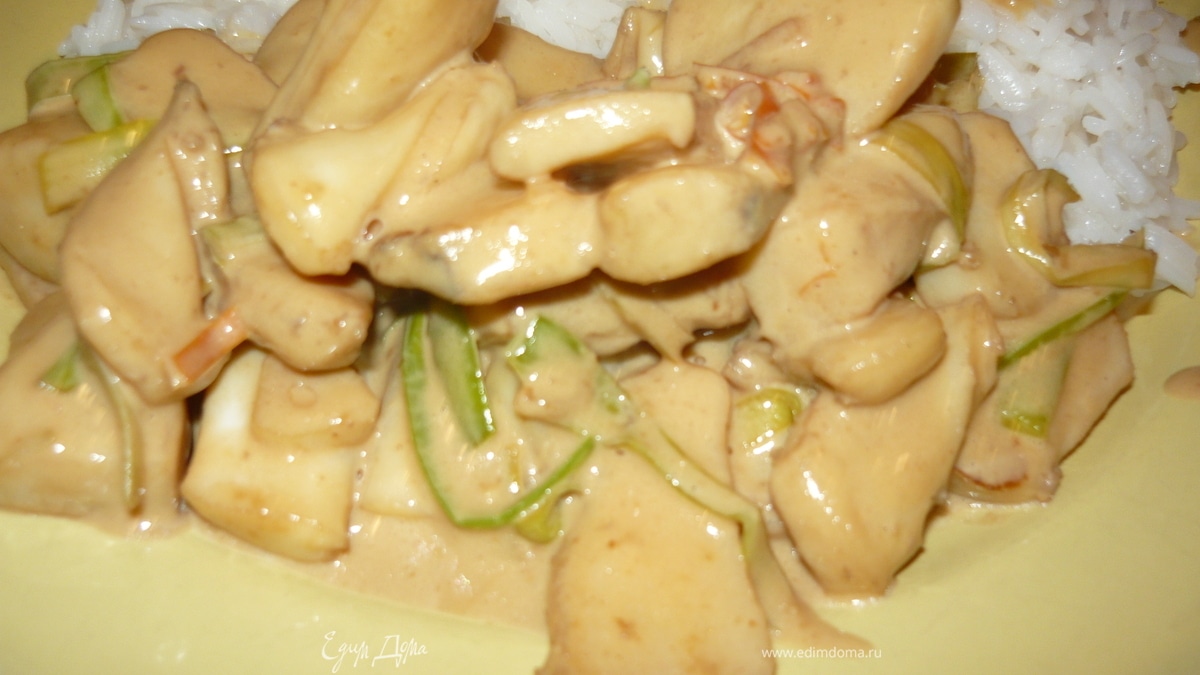 Кальмар в восточном стиле