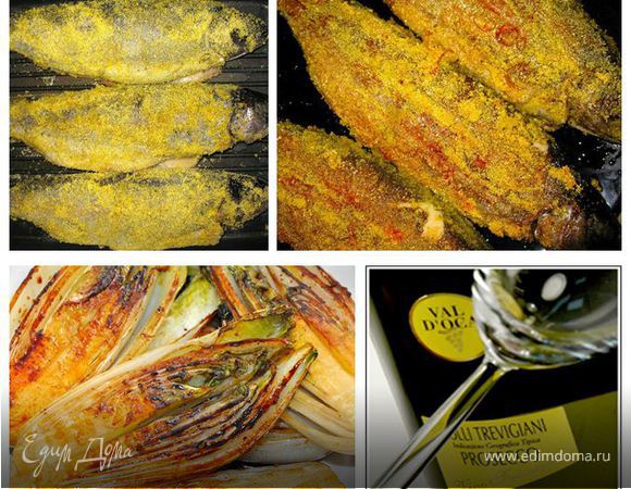 "В Рыбной Таверне" - Форель в поленте, Цикорий и немного Просекко