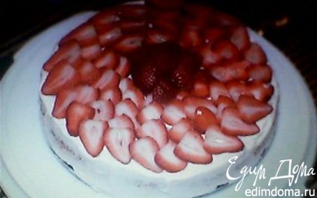 Рецепт Бисквитный торт"Творожное наслаждение"