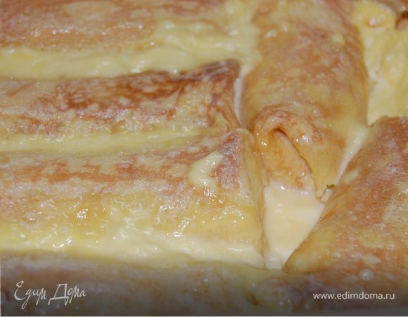 Блинчики в ванильном соусе