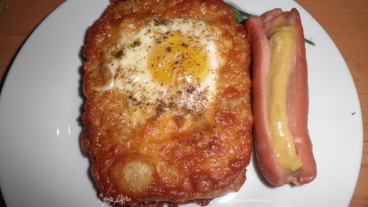 Яичница по-украински с сыром