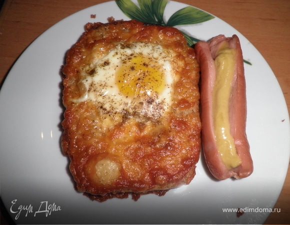 Яичница по-украински с сыром Яичница по-украински с сыром