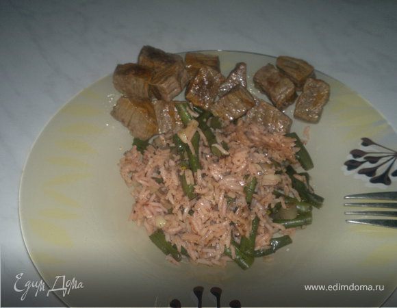 Тайский рис с мятой и мраморная говядина