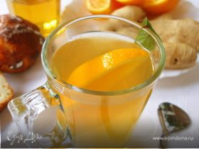 Имбирный чай с апельсином