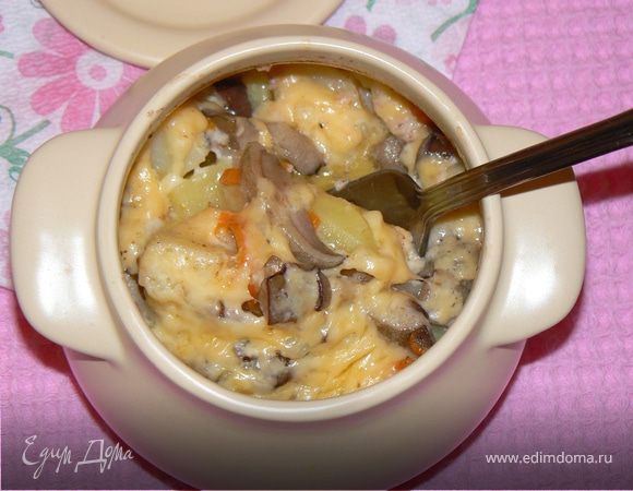 жаркое с сердечками в сливочном соусе