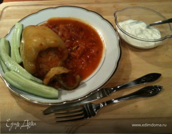 Перец фаршированный вегетарианский Перец фаршированный вегетарианский