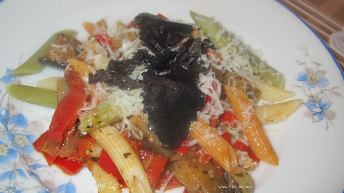 Пенне с баклажанами