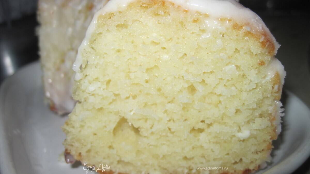 Творожный кекс с кокосовой стружкой