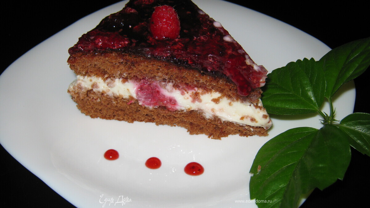 Торт «малиновая фантазия»