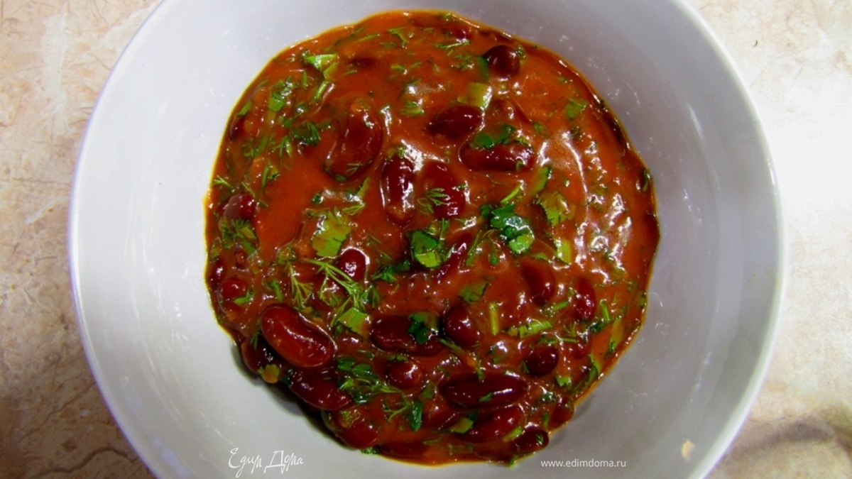 Закуска из фасоли быстрого приготовления