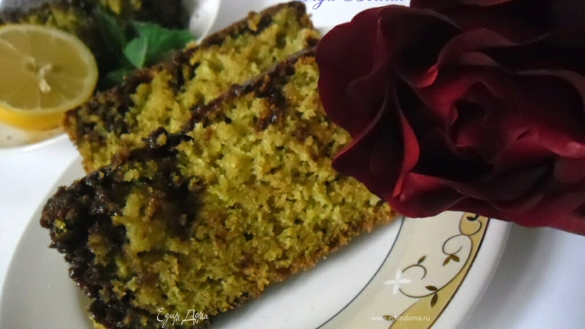 Цитрусовый кекс с мелиссой