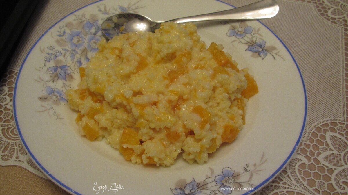 Пшенка с тыквой для годовалого малыша и мамы=)