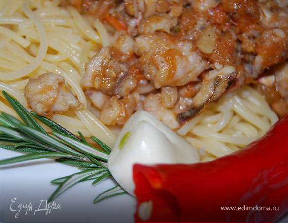 Паста с барабулькой