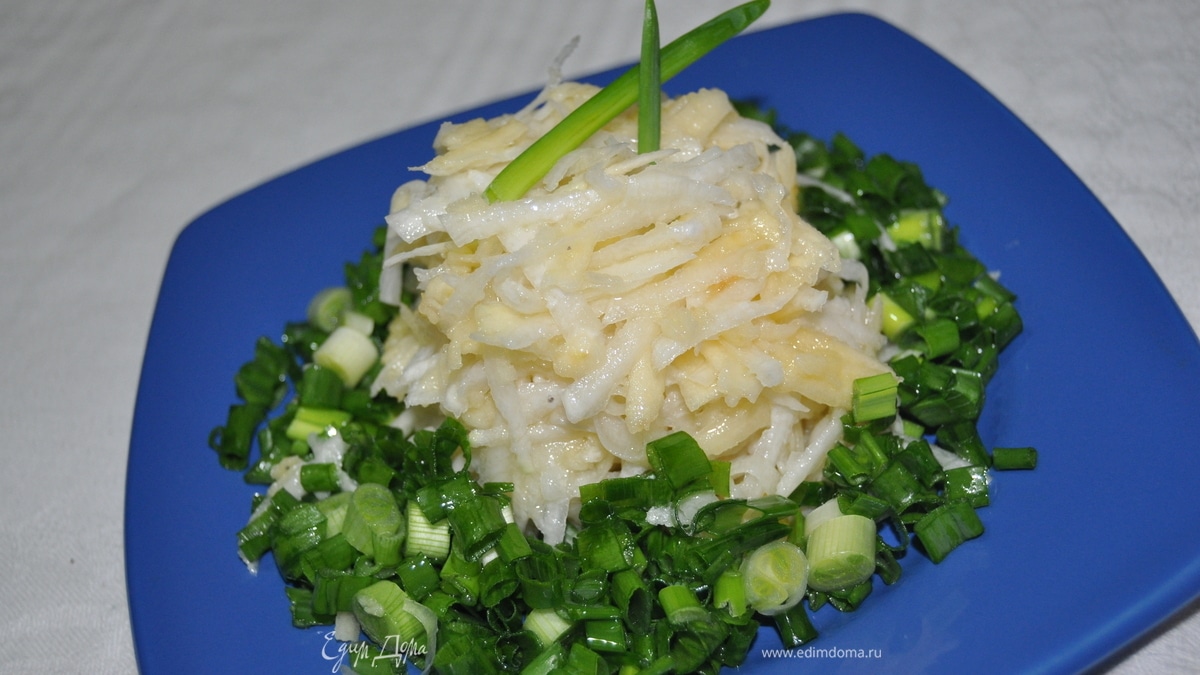 Редька с яблоком