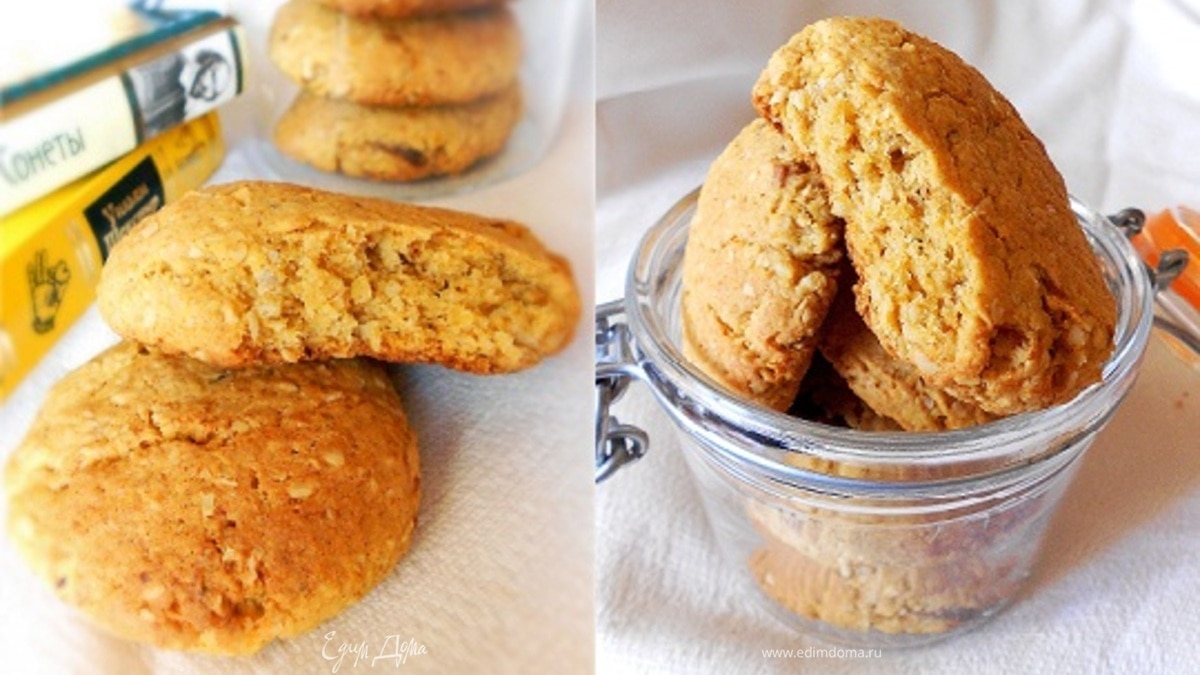 Мягкое овсяное печенье с курагой и финиками. Tescoma