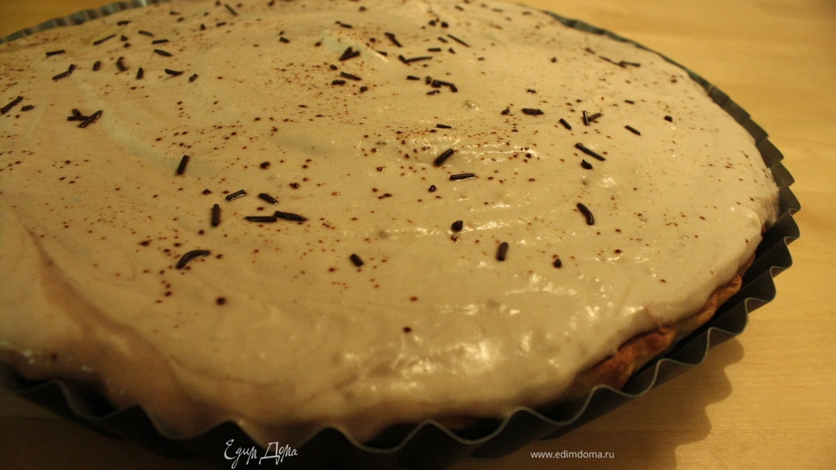 Торт с банановым кремом и маскарпоне