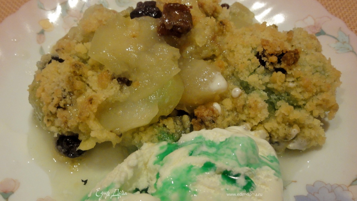 Мятный крамбль.