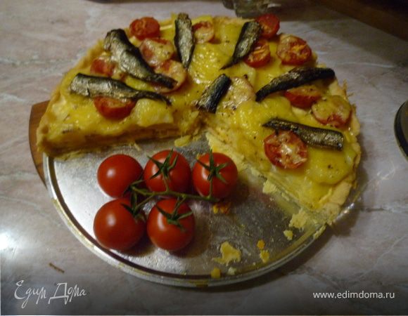 Киш со шпротами и черри Киш со шпротами и черри