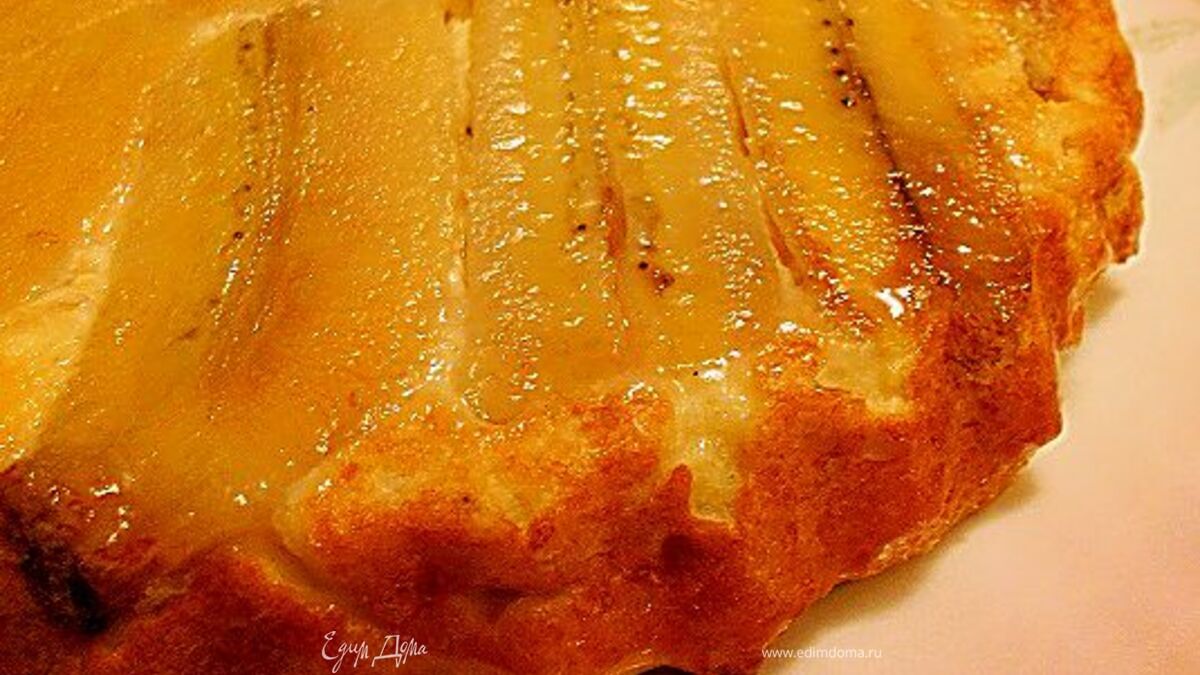 Банановый творожный пудинг