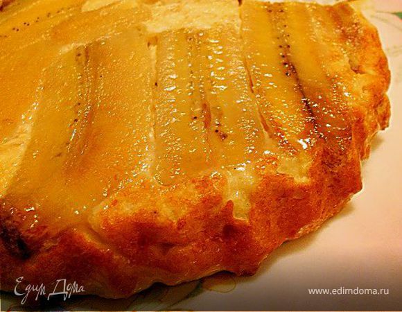 Банановый творожный пудинг