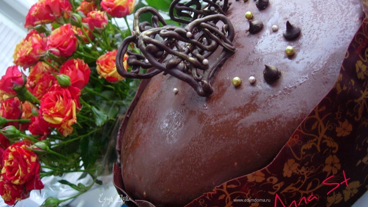 МК Украшаем шоколадный торт