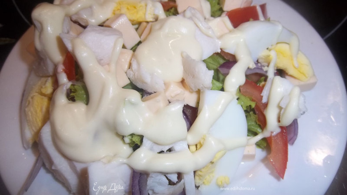 Салат с щукой