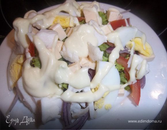 Салат с щукой