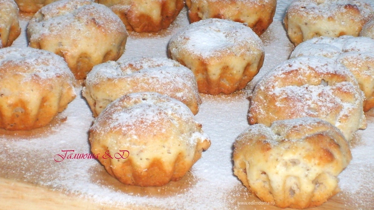 Творожно-ореховые или шоколадные кексы