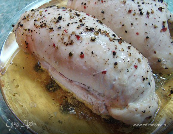 Куриный рулет с грушей