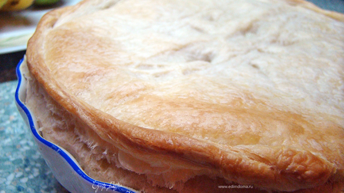 Пирог с курицей и грибами