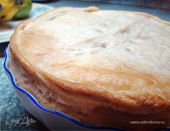 Пирог с курицей и грибами 