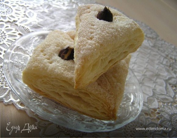 Ванильные слоечки с фундуком Ванильные слоечки с фундуком