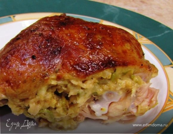 Курица, фаршированная под кожей