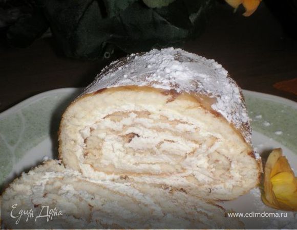 Сладкий омлетовый рулет