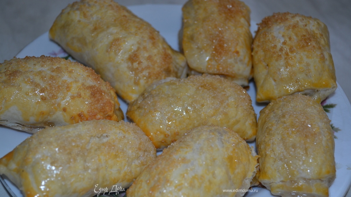 Быстрые слоечки с белым шоколадом