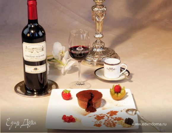 Шоколадные пирожные с английским сливочным кремом