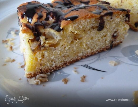 Пирог с грушами и шоколадом(кукурузный) Пирог с грушами и шоколадом(кукурузный)