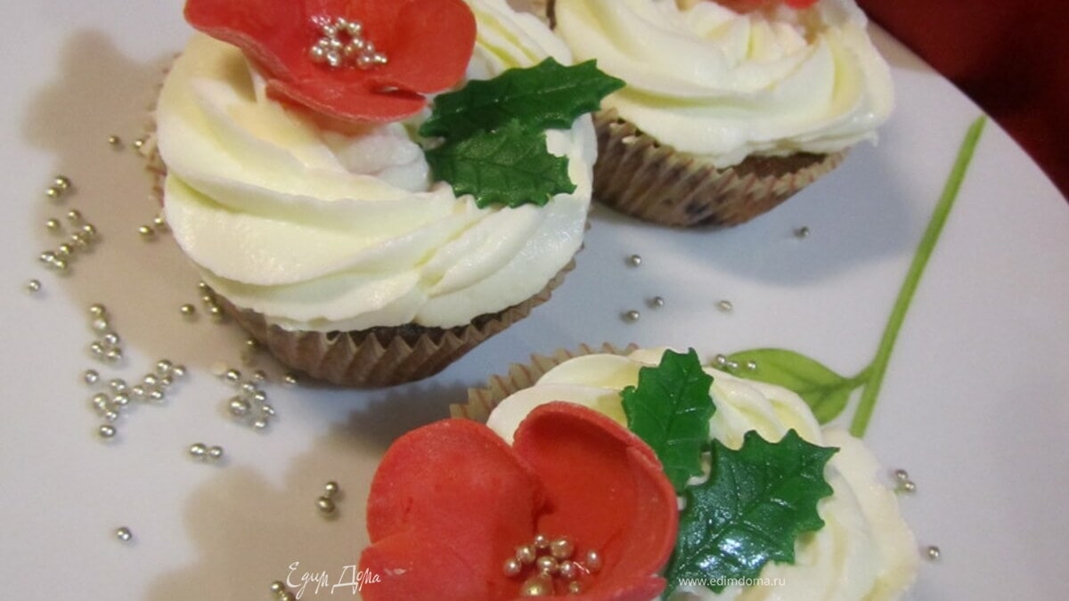 Маффины с черникой.