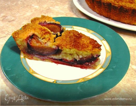 Пирог сливовый с франжипаном